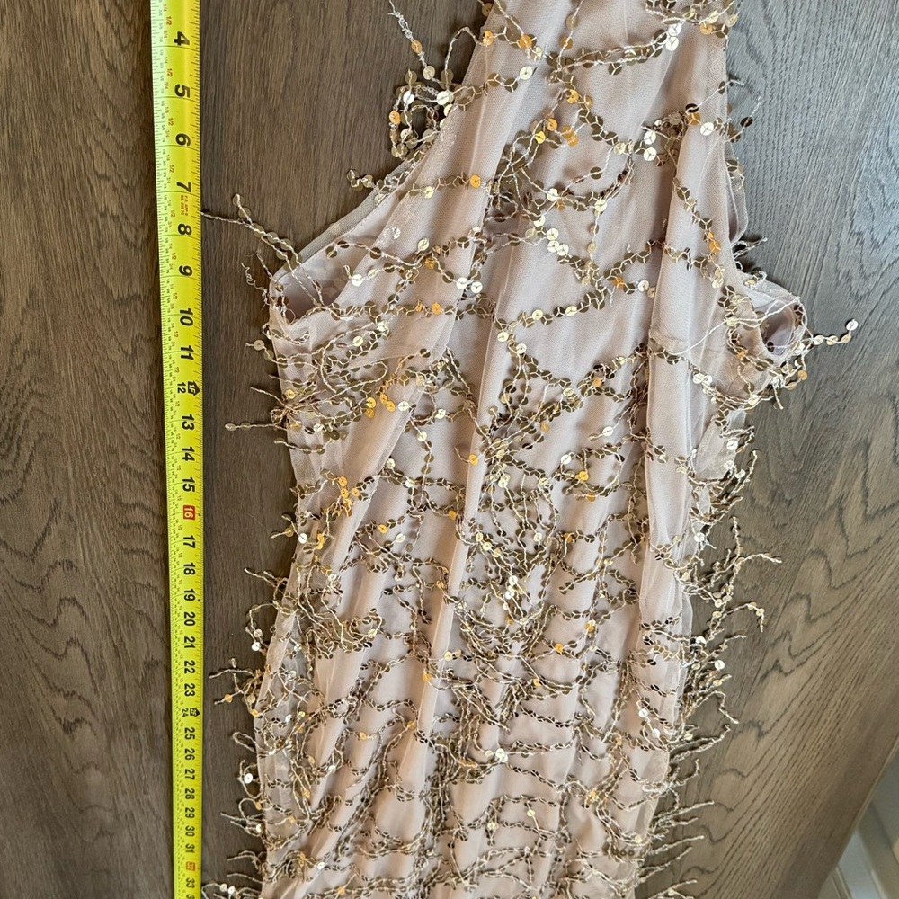 NWOT Long Sequin Gown Dress - Picture 8 of 8